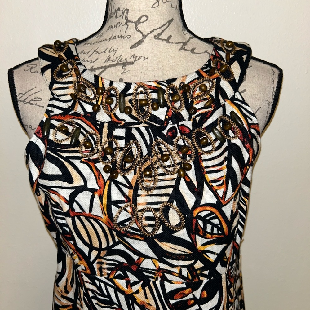 🤎🖤♦️NWT Richard Malcolm Beaded Dress🖤🤎